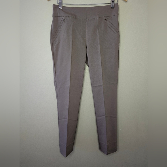 Renuar Slip-on Taupe Trousers Size 4 - Picture 1 of 14